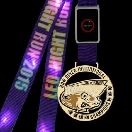 custom led ribbon medallion