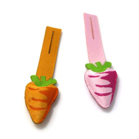 Gemüse niedliche 3D-Puff-Zipper-Anhänger