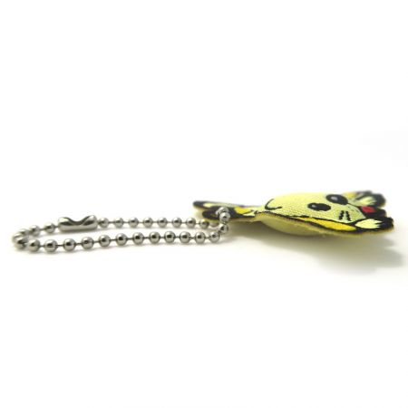 custom padded dog keyring