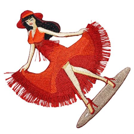 räätälöity kirjontatupsulaastari tarra