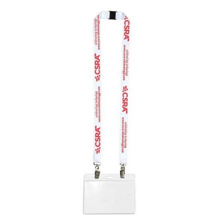 カスタムロゴデュアルアタッチメントIDランヤード