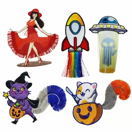 Dây buộc thêu - hình dạng thiết kế riêng dệt thêu dây buộc