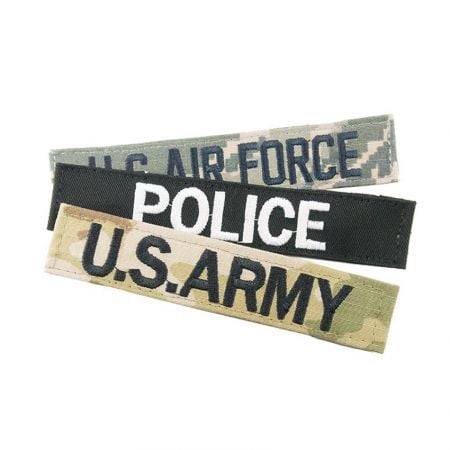 Embroidered Military Name Tags