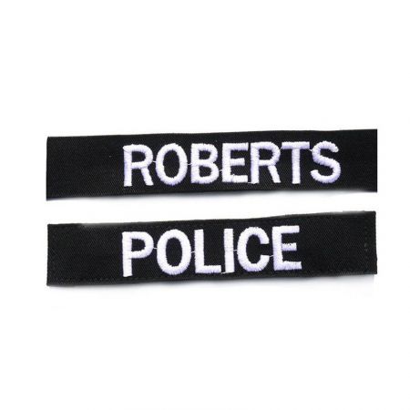 custom embroidered police name tags
