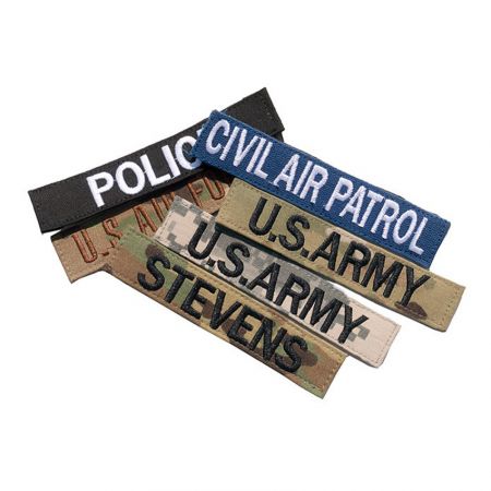 カスタム刺繍の陸軍軍種ネームテープ