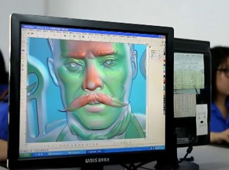 Département d'œuvres d'art en 3D - Préparation d'œuvres d'art en 3D pour des pièces de défi en métal et des médailles militaires, etc.