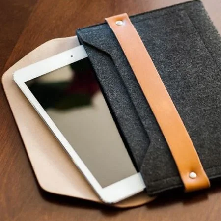 Ốp iPad/ Túi đựng laptop bằng vải lông - túi ốp iPad bằng vải lông