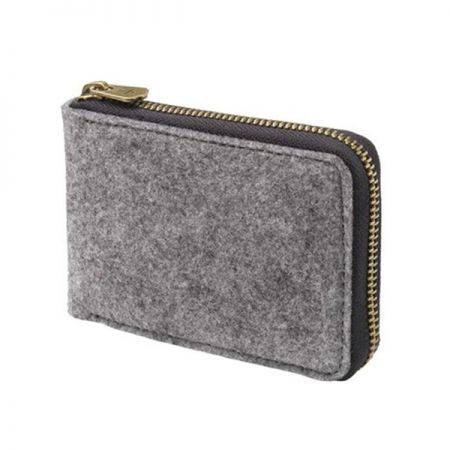 ví nhung có khóa kéo