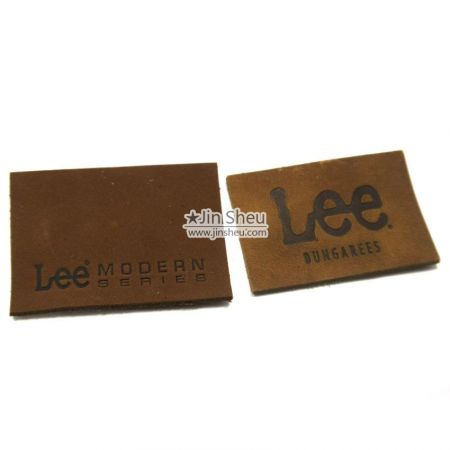 personalized real leather label for jacket