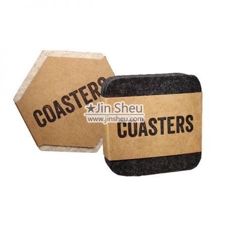 custom felt coaster sets