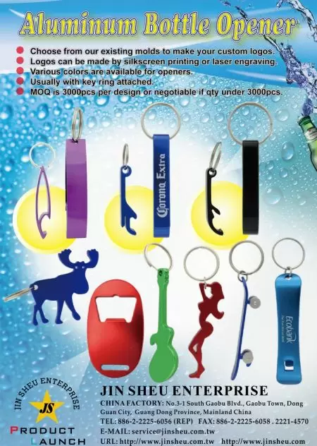 Alumiinista valmistetut olutpullonavaajat