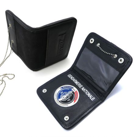Кожаный кошелек с скрытым значком - Кожаный кошелек с скрытым значком
