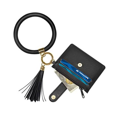 porte-cartes de poignet en cuir personnalisé