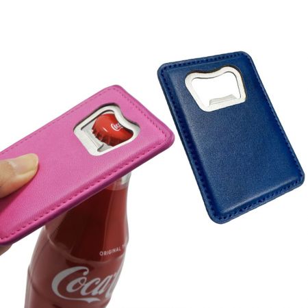 Leather Covered Metal Bottle Opener