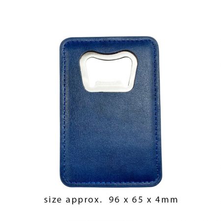 カスタムレザーカバーのステンレス製ボトルオープナー