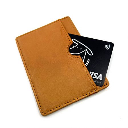custom leather business card holder
