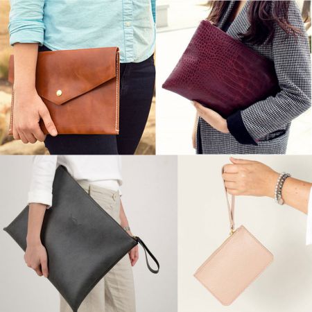 sacs à main pochette en cuir personnalisés - sac à main pochette en cuir personnalisé