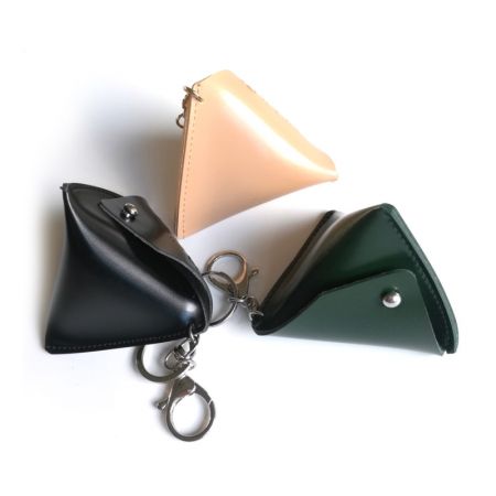 wholesale leather coin charge keychain