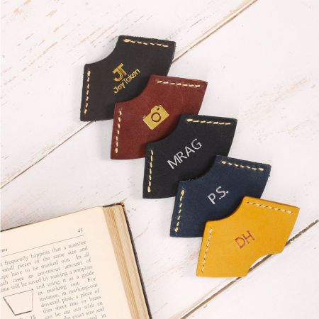 bulk leather corner bookmarks