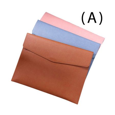 Hồ sơ da kiểu cổ điển với khe cắm bút