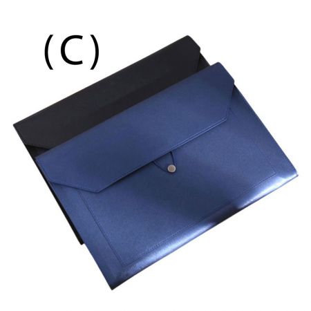 Leather A4 File Envelope Folder with String Tie Closure