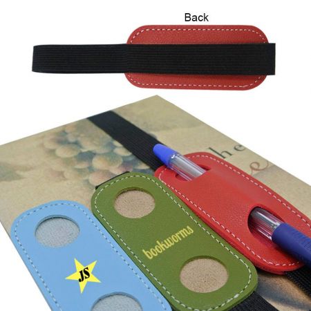 portapenne segnalibro in pelle su misura