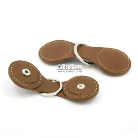 leather token coin holder keyrings