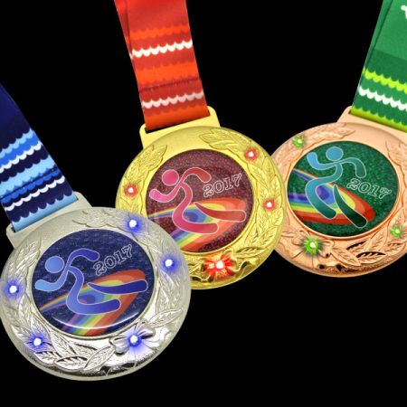 medalhas de premiação com LED - medalha piscante de LED