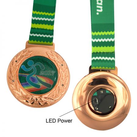 medalha de premiação para corrida noturna