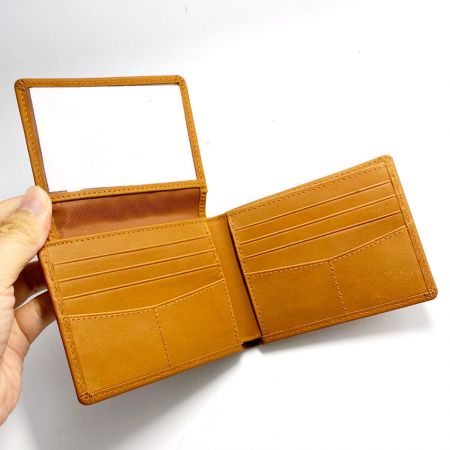 wholesale genuine leather men short wallet