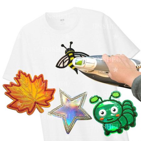 Bộ đồng phục bằng sắt tùy chỉnh trên miếng dán holographic - Bộ đồng phục bằng sắt tùy chỉnh trên miếng dán holographic