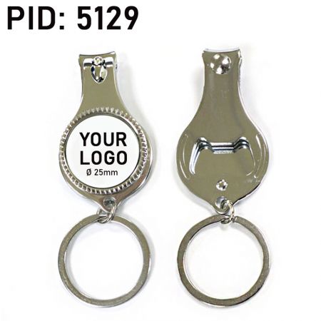 porte-clés coupe-ongles métallique promotionnel