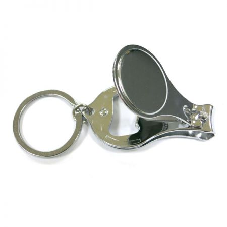 porte-clés coupe-ongles en métal