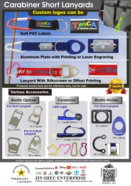 Dây đeo ngắn Carabiner