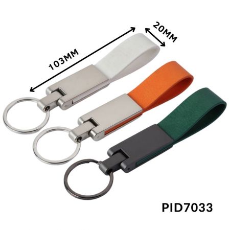 Tilpasset læder nøgleringe