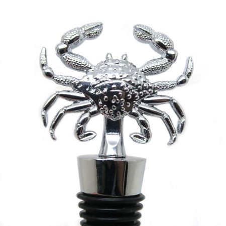 crab design wine stoppers