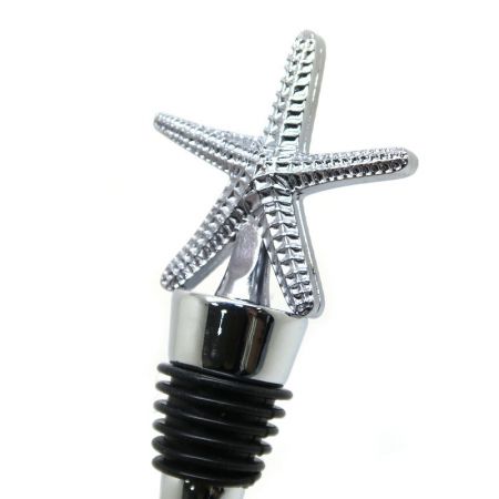 จุดหยุดไวน์โลหะปลาทะเล