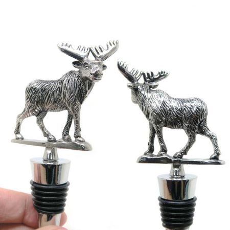 은색 순록 와인 스토퍼