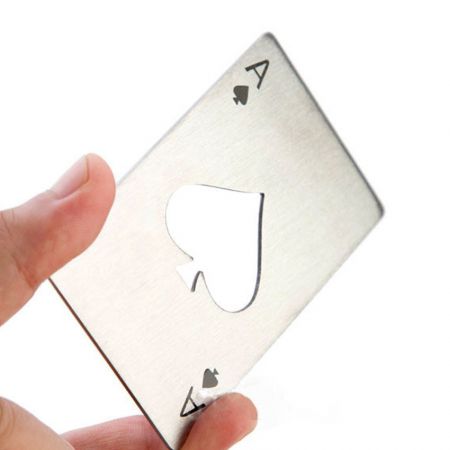 Ace Poker Playing Card Bottle Opener