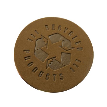 räätälöity muotoinen nahkaetiketti