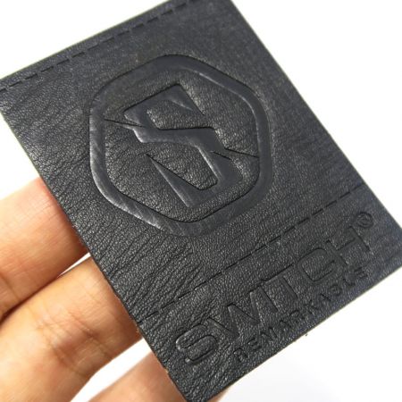 személyre szabott műbőr farmer címke