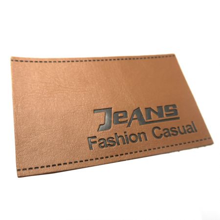 személyre szabott domborított farmer címkék