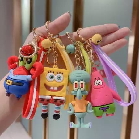 Rajzfilm Karakterek PVC Kulcstartói