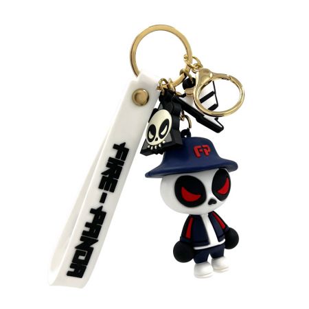 egyedi készítésű 3D gumi figura kulcstartó