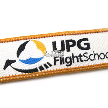 Woven Fabric Jet Pilot Aviation Key Tags