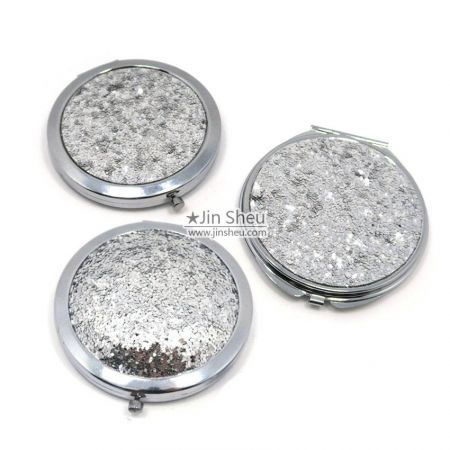Salgsfremmende Sparkle Pailletter kompakte spejle
