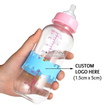 brugerdefinerede silikone babyflaske mærkater