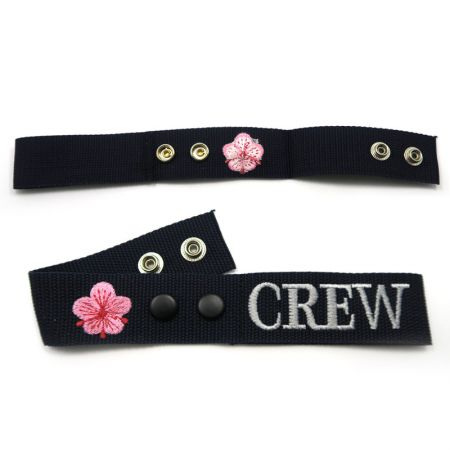 aangepaste geborduurde vluchtbemanning labels