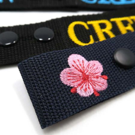 custom embroidery crew straps
