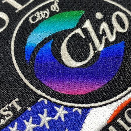 custom dye sublimation gradient embroidery patch